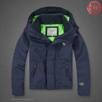 heren abercrombie fitch jassen hooded 1892 moose logo koningsblauw groen Kleren Merken c863u972